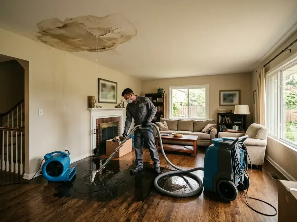 attic-pipe-burst-ceiling-drip-008 — frequently asked questions, Water Damage Restoration & Carpet Care in Perryman, MD